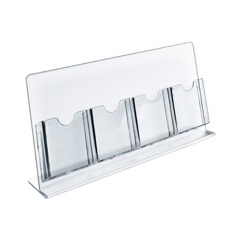 Azar Displays Four-Pocket Slant-Back Brochure Holder, PK2 222978